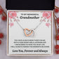 To My Wonderful Grandmother - Interlocking Hearts Necklace