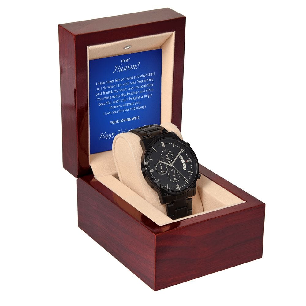 Engraved Watch Mens For Husband Engraved Watch Gift Box Quotes For Him  Birthday Anniversary Valentines Romantic Gift For Him 