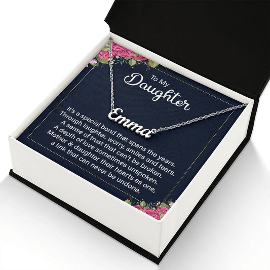 Daughter, Special Bond - Personalized Name Necklace