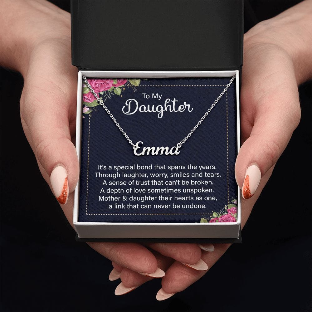 Daughter, Special Bond - Personalized Name Necklace