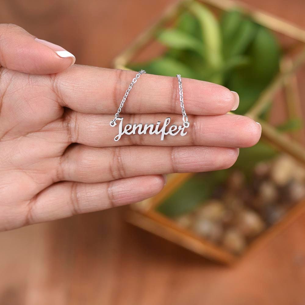 To My Wonderful Mum - Custom Name Necklace For Mum