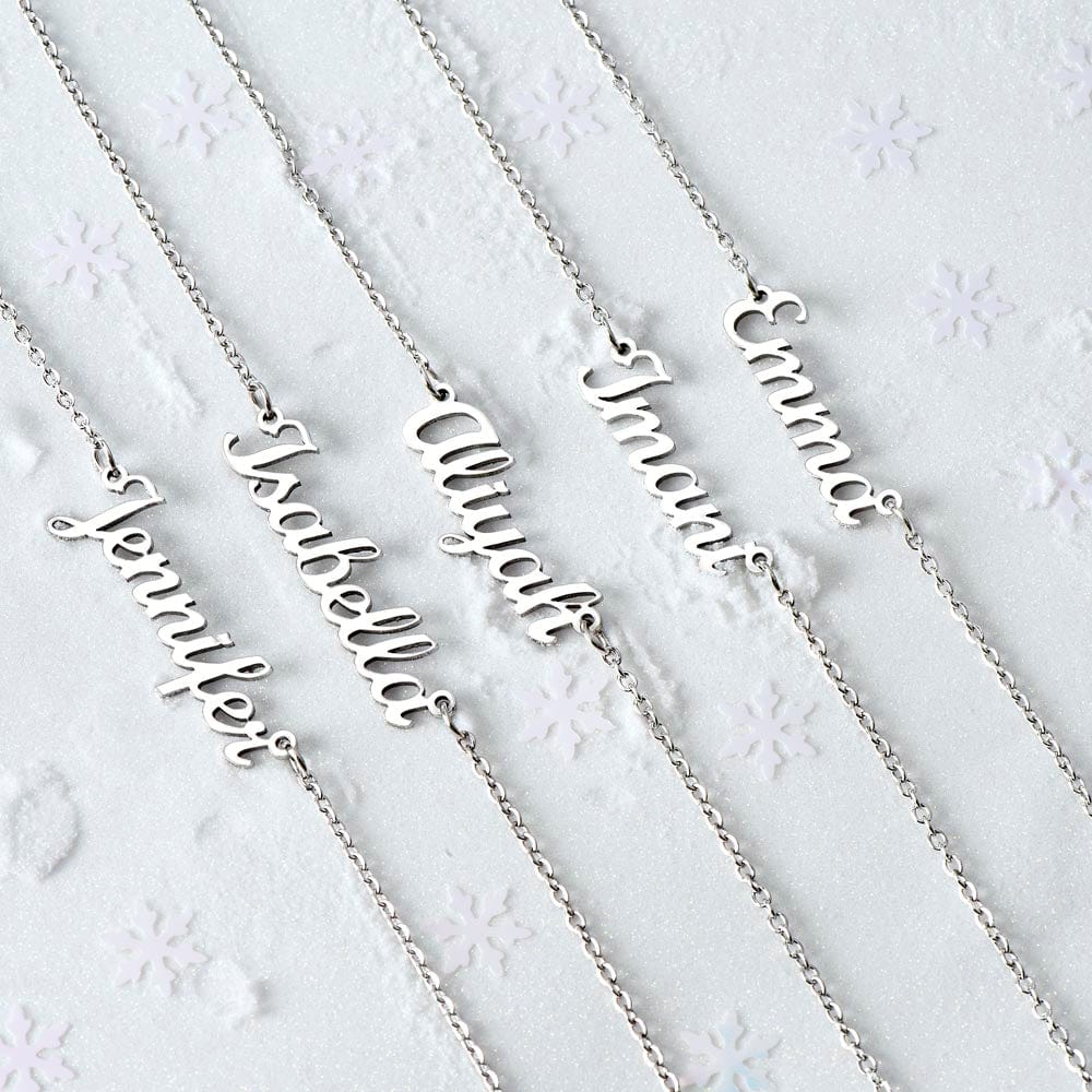 30th Birthday Personalized Name Necklace