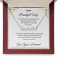 To My Beautiful Wife, You Light Up My World - Custom Name Necklace