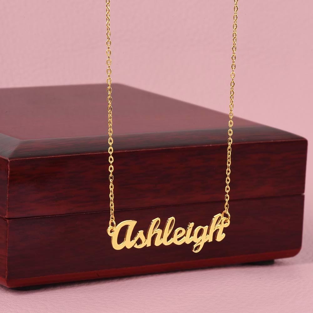 To My Beautiful Wife, You Light Up My World - Custom Name Necklace