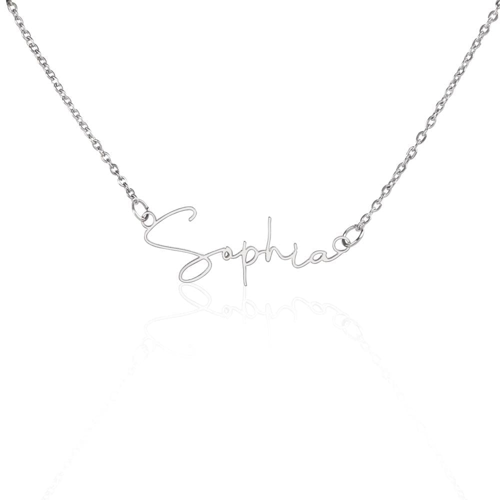 Daughter, Chase Your Dreams - Signature Style Name Necklace