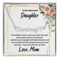 Brilliant Daughter - Personalised Heart Name Necklace