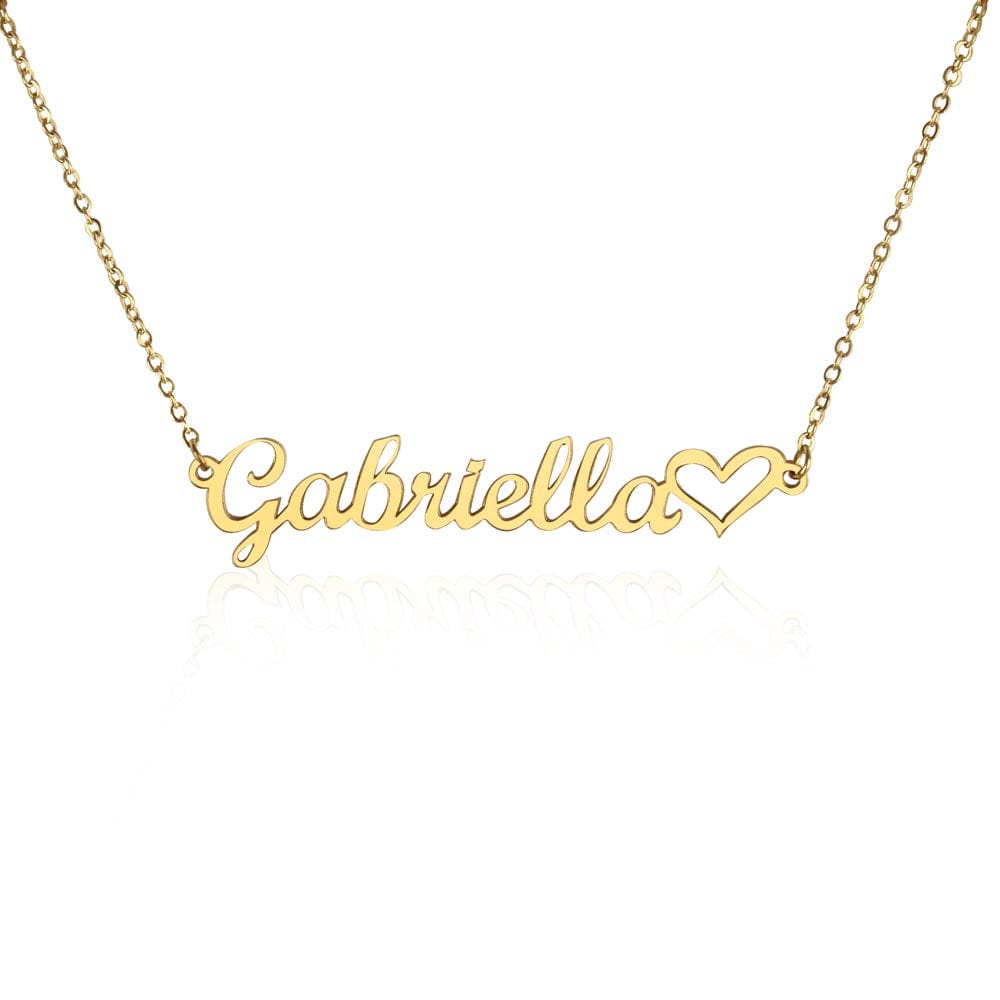 Brilliant Daughter - Personalised Heart Name Necklace