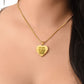 Granddaughter Necklace - Engraved Heart Necklace