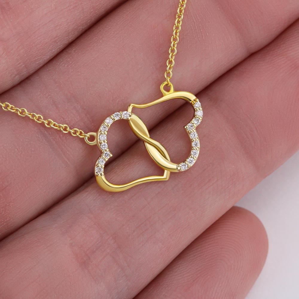 To My Gorgeous Wife - 10K Solid Gold Everlasting Love Necklace